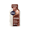 Gu Energy Gel in Chocolate Outrage on a transparent background.