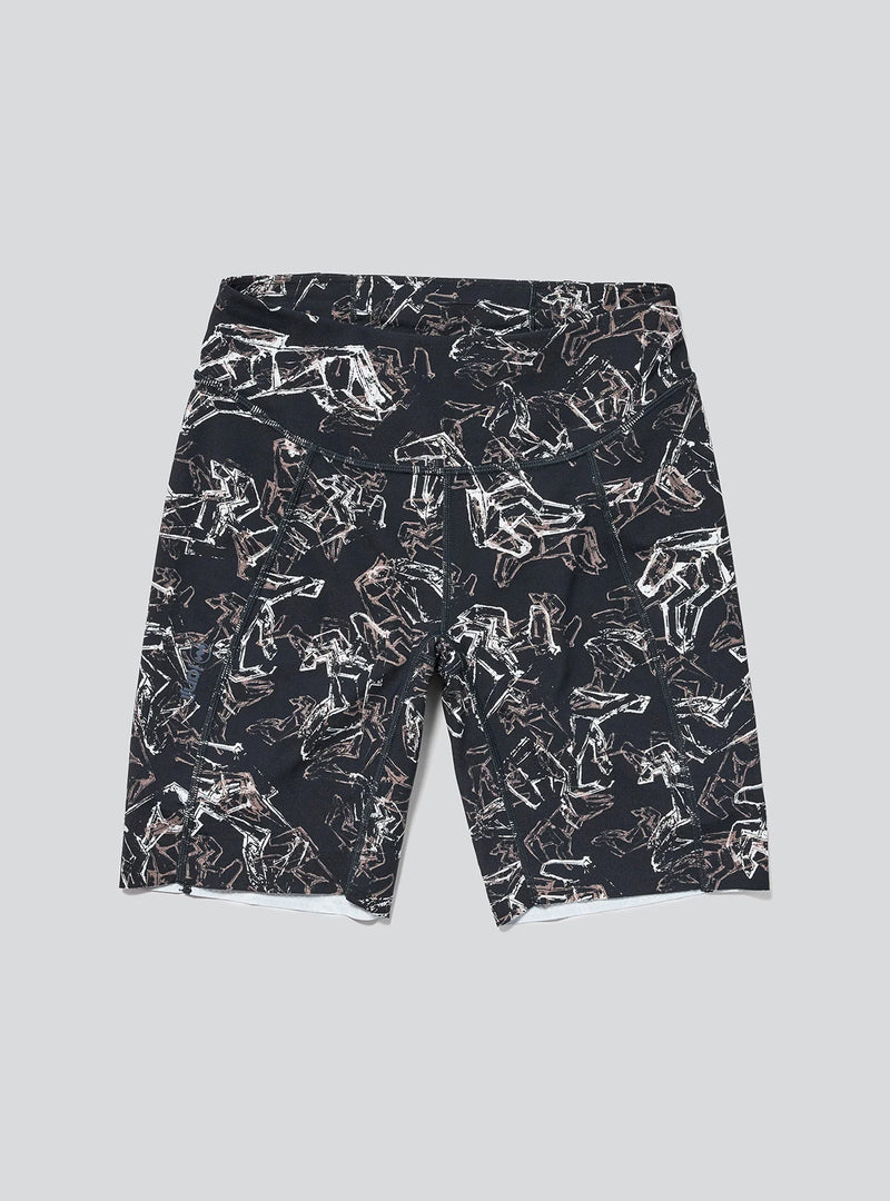 Janji's Women's 7" Pace Short in Dancing Horses on a neutral background.