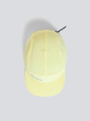 The Janji AFO Hyperlight Cap on a neutral background from overhead.