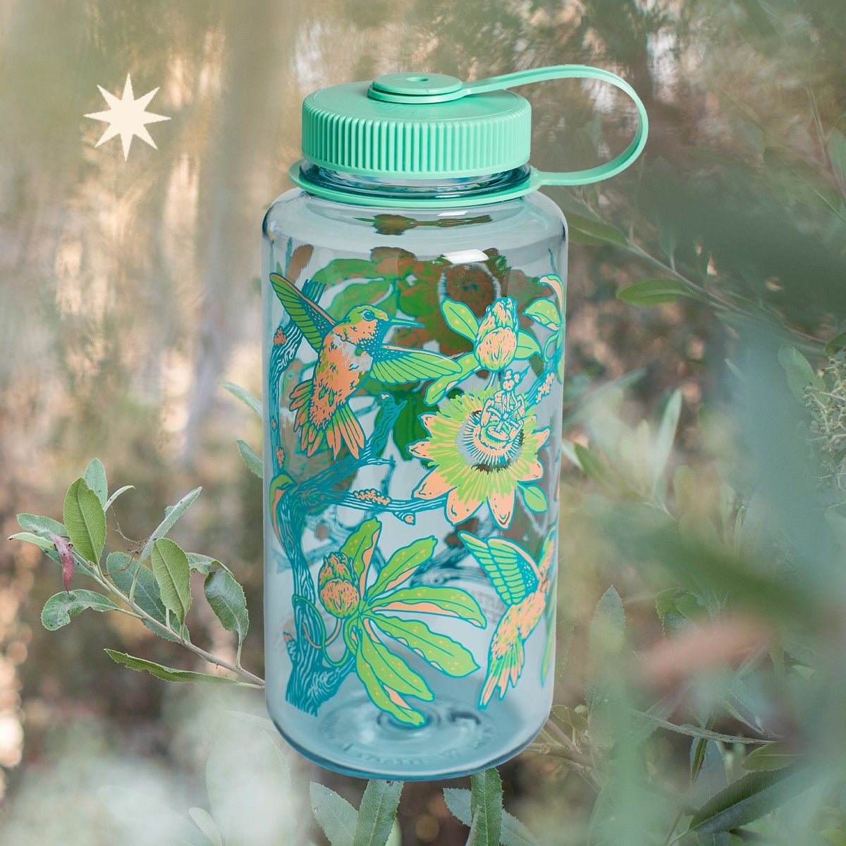 Hummingbirds, 32oz Nalgene Water Bottle