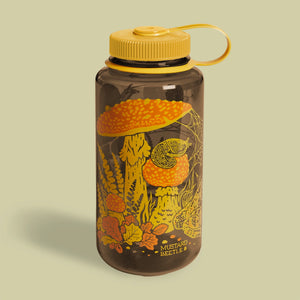 Toad & Mushrooms, 32oz Wide Mouth Nalgene Water Bottle