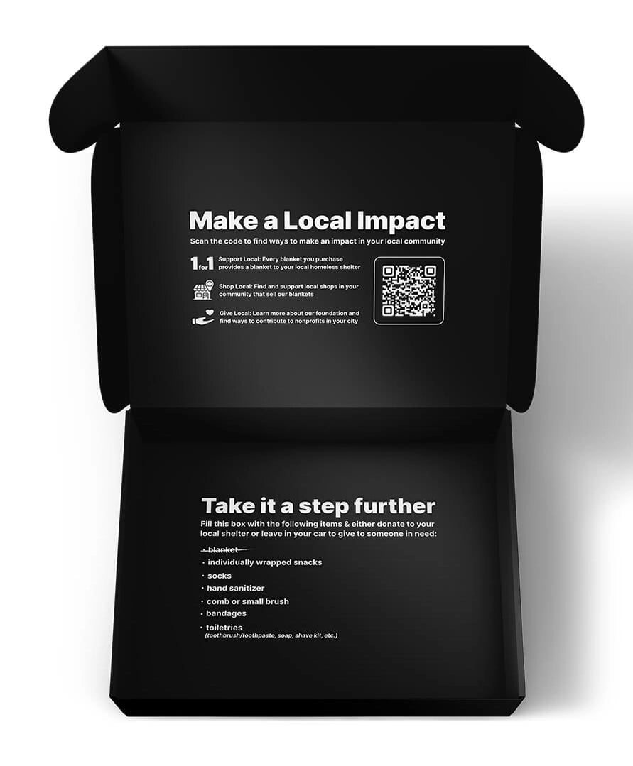 Sackcloth & Ashes Ridgeline Denali camping blanket box on a neutral background.