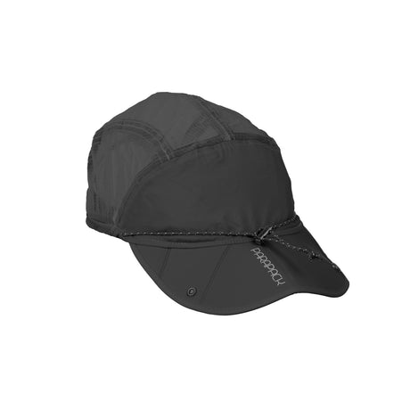 Parapack P-Cap Lite lightweight hat in Jet Black on a neutral background.