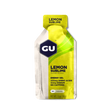 Gu Energy Gel in Lemon Sublime on a transparent background.