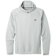 Outdoor Research men's Echo Hoodie sun hoodie in Pebble on a neutral background.