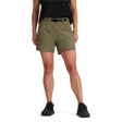 Outdoor Research Women's Ferrosi Short 5" Inseam in Ranger Green on a neutral background.