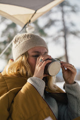 Snow Peak Titanium Ti-Double 450 Mug camp cup outdoors.