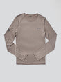 Janji M's Run All Day Long Sleeve in Silt on a neutral background.