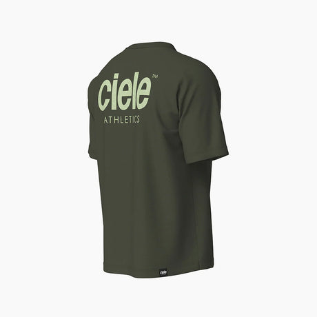 Ciele Athletics ORTShirt - Athletics in Spruce from the rear on a neutral background.