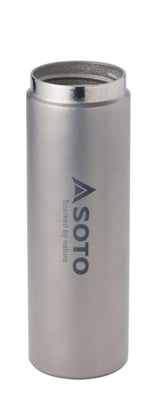 SOTO Titanium Bottle 300ml, ultralight bottle on a neutral background.